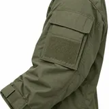 ACU-style sleeve pocket, blank patch panel and cuff adjustment detail