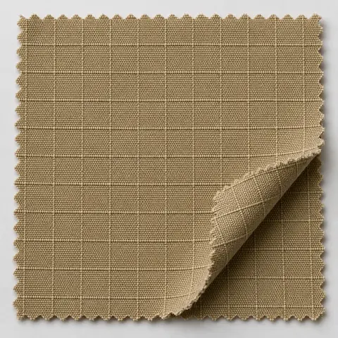 Representative cotton ripstop fabric development swatch