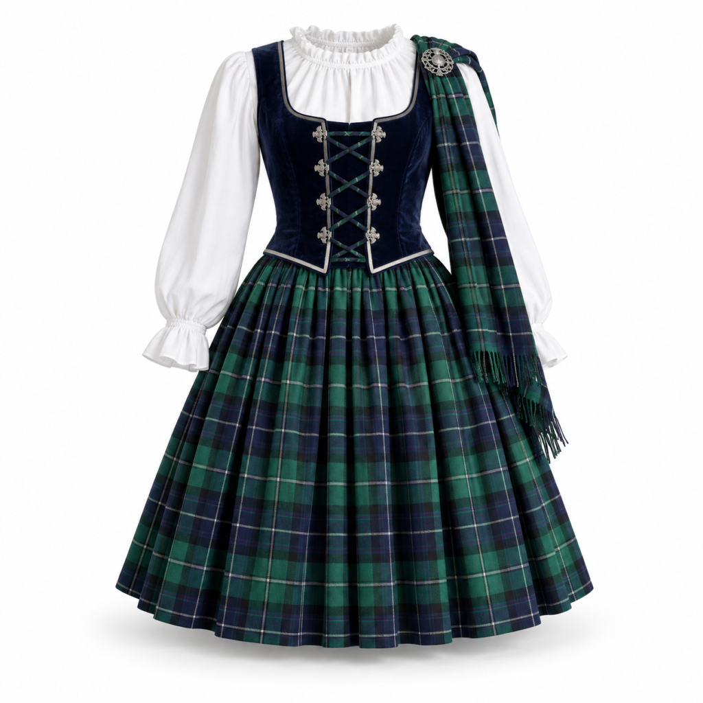 Design visualization of aboyne dress for a custom Highlandwear brief