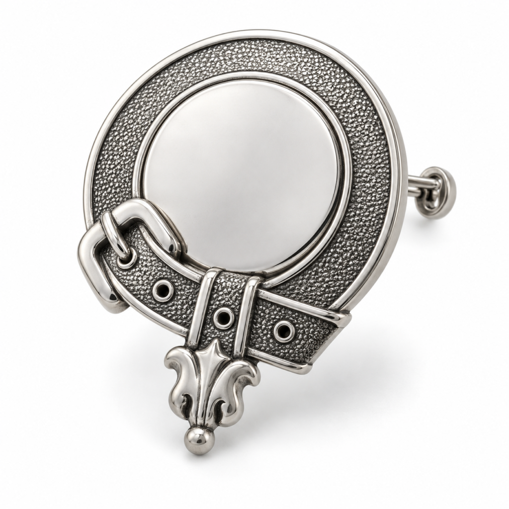Design visualization of clan crest cap badge for a custom Highlandwear brief