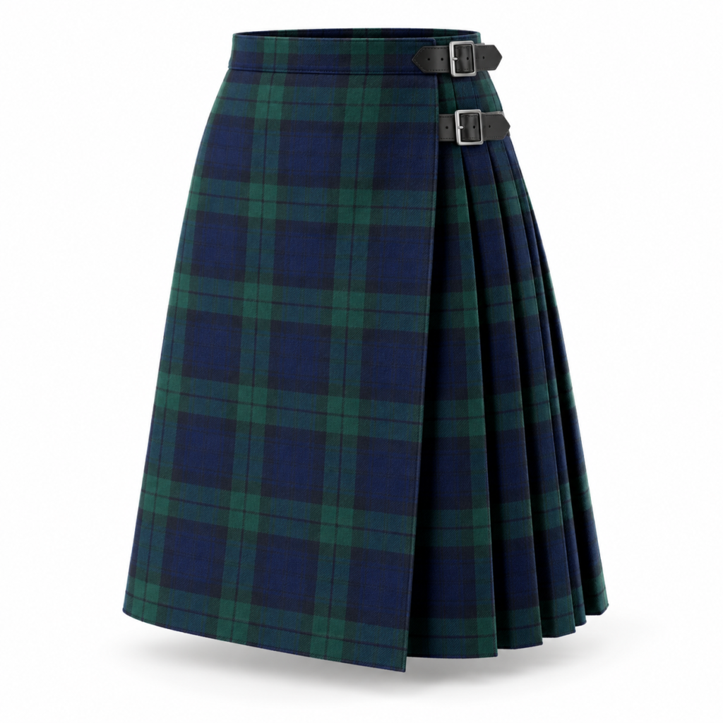Design visualization of kilt skirt for a custom Highlandwear brief