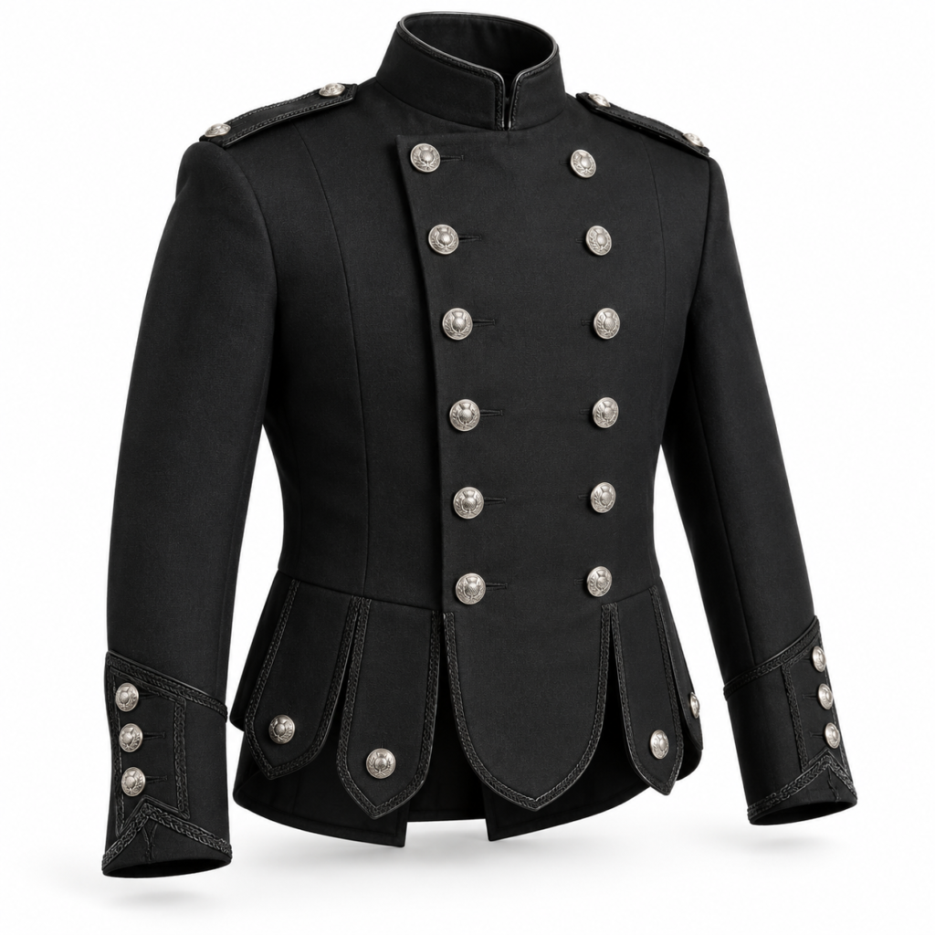 Design visualization of montrose jacket for a custom Highlandwear brief