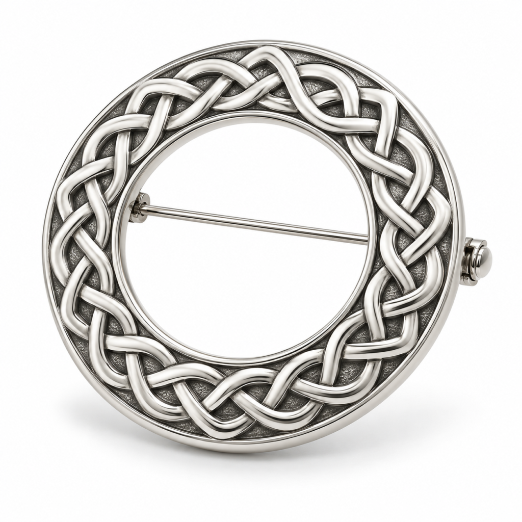 Design visualization of plaid brooch for a custom Highlandwear brief