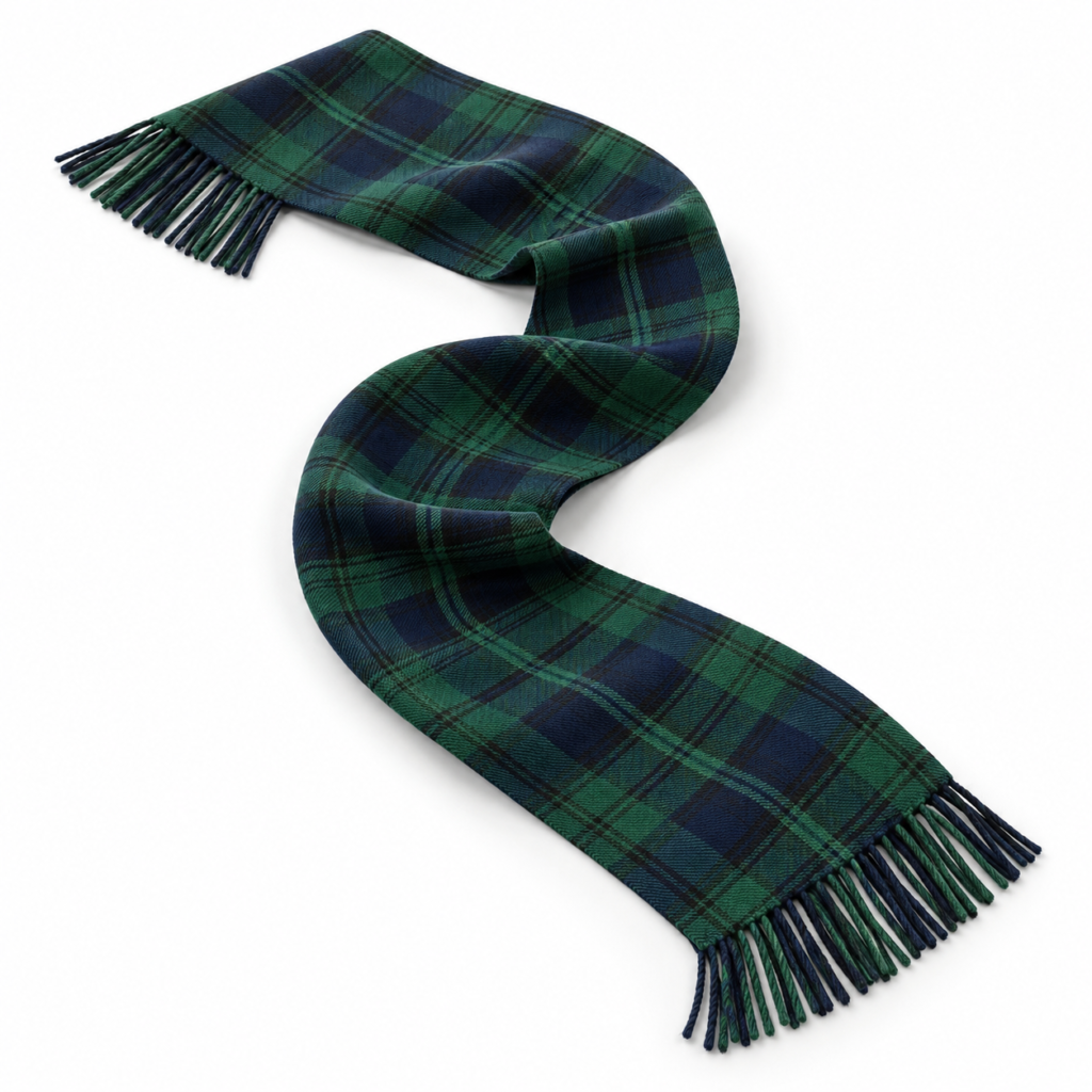 Design visualization of tartan sash for a custom Highlandwear brief