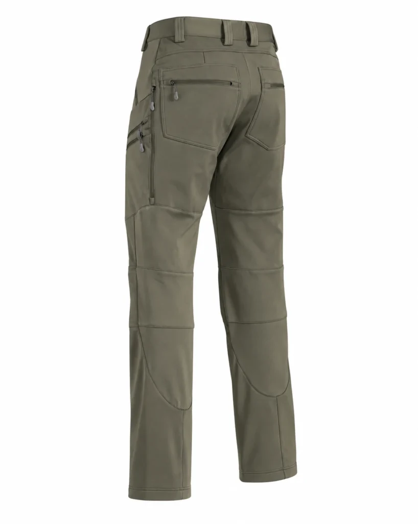 Hybrid Hunting Softshell Pants design reference, back view